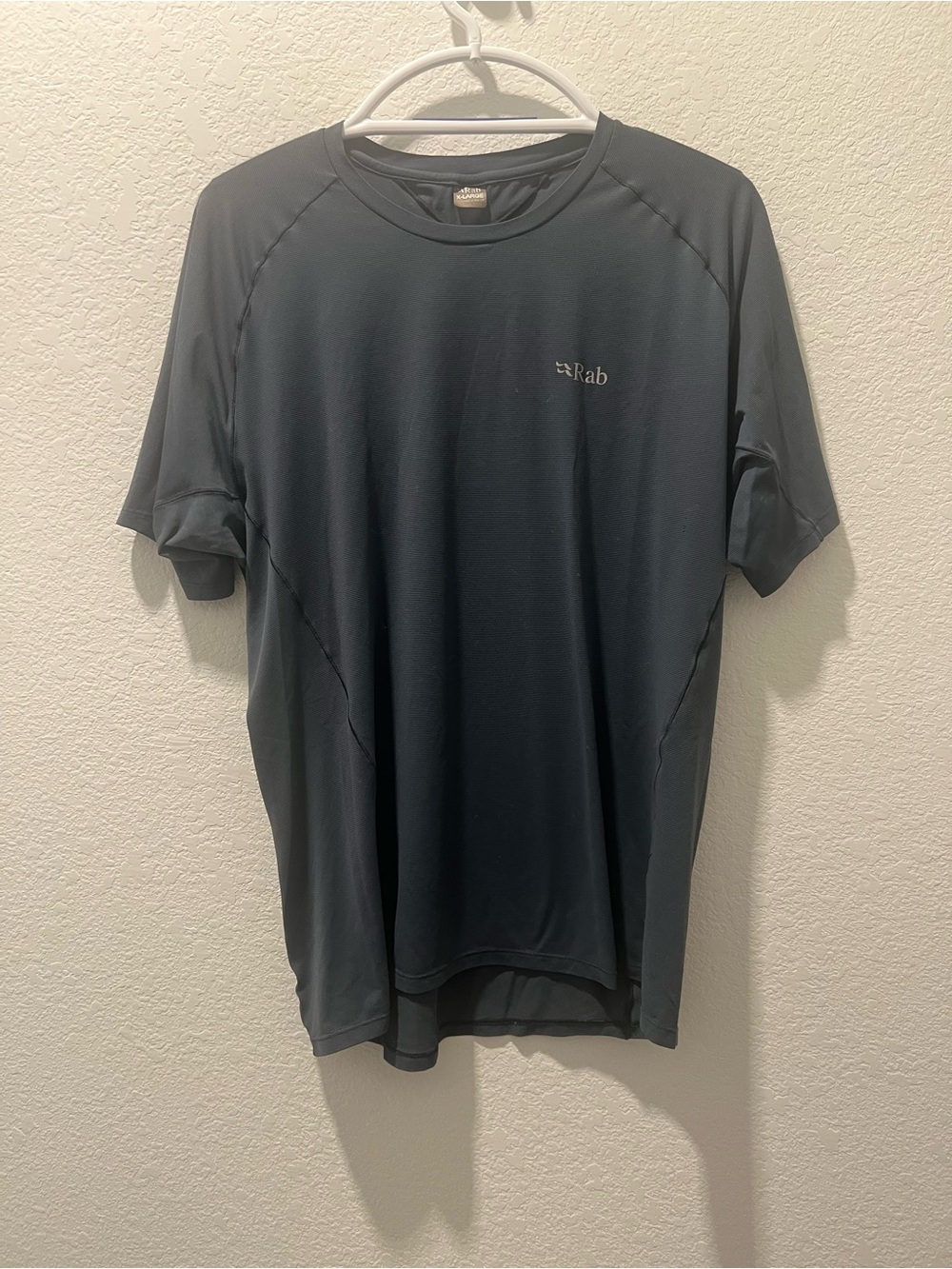 Rab Men’s XL Technical Performance Hiking Shirt Charcoal